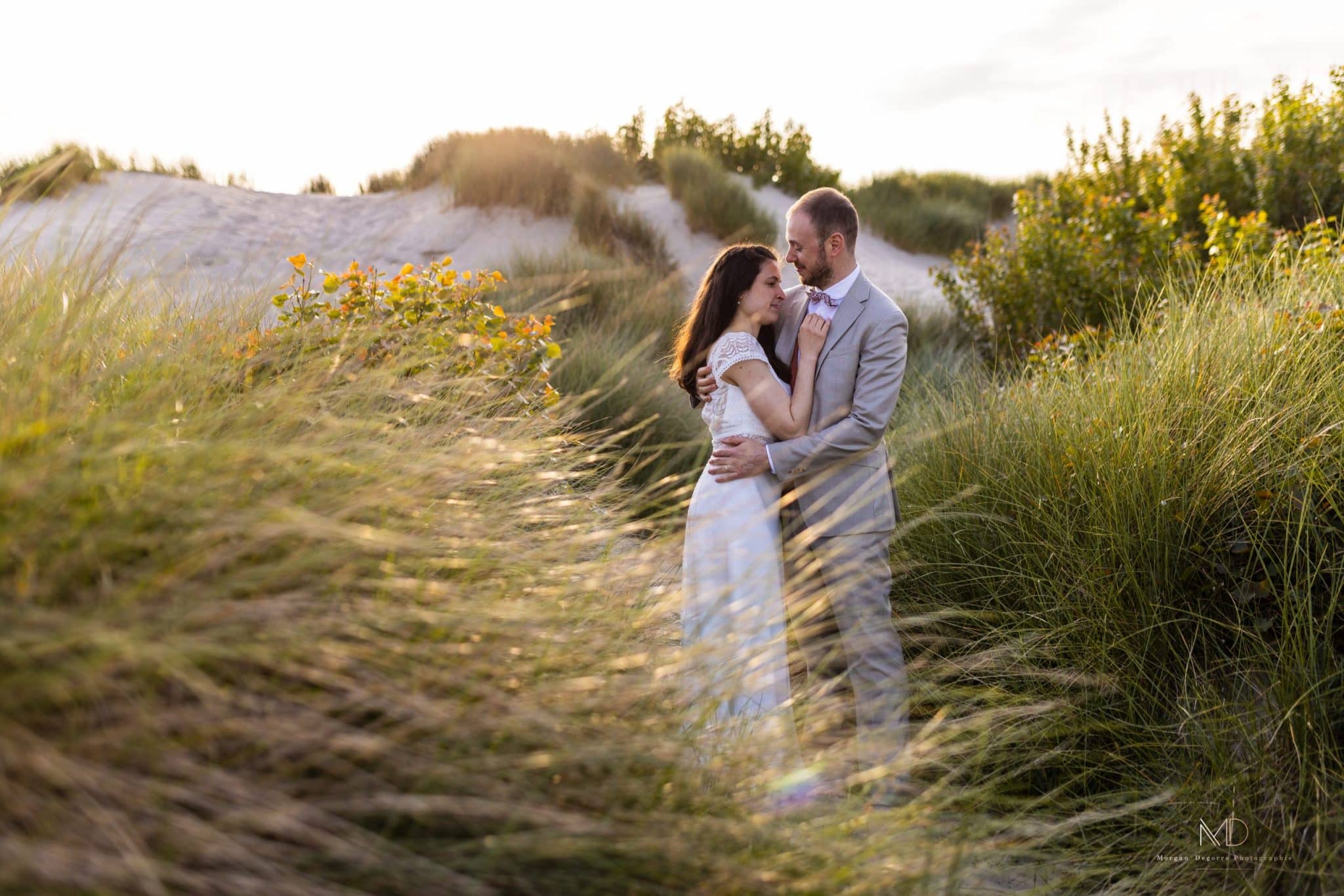 Aurélie Jérémie after day plage Le Touquet Côte d'Opale photographe mariage