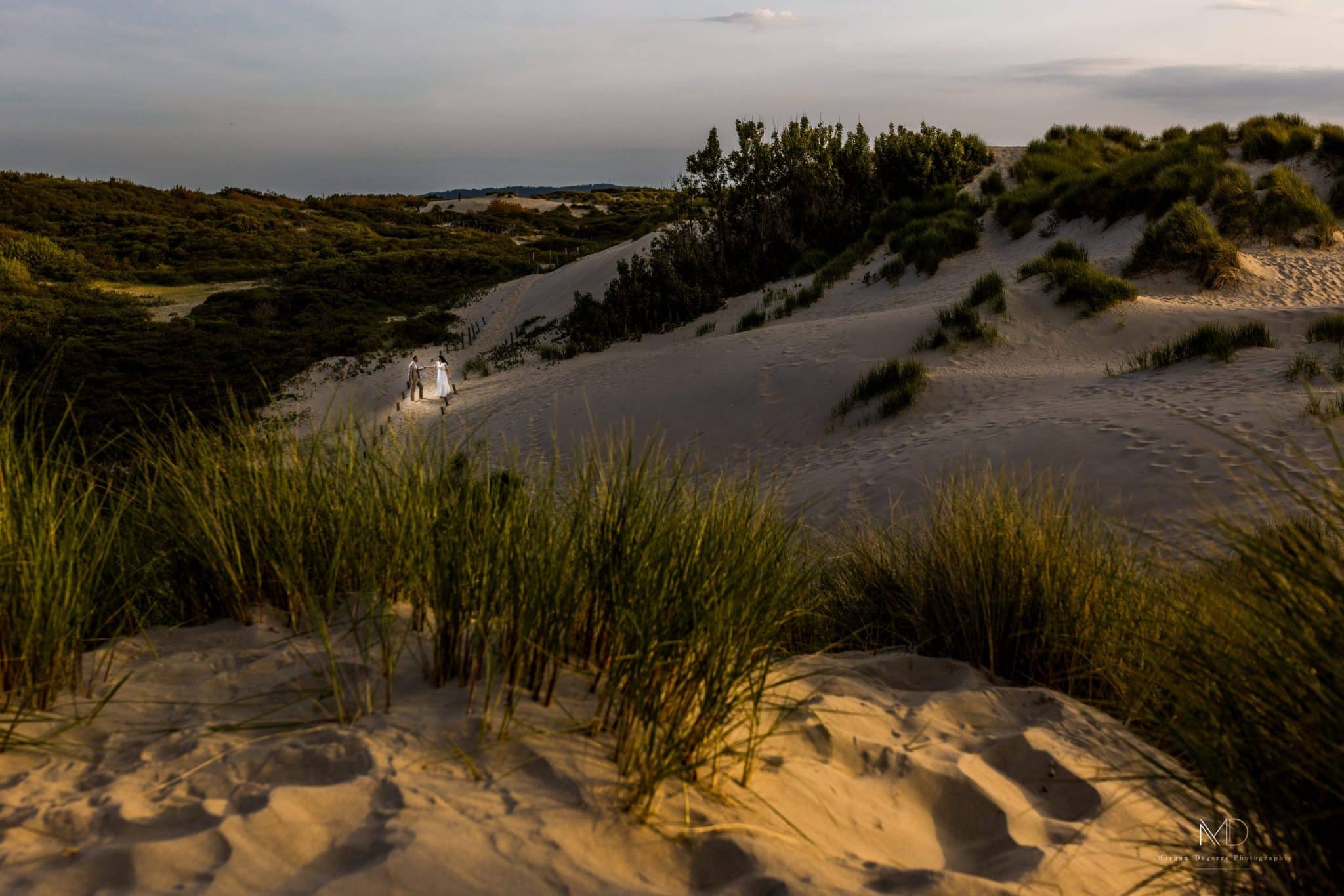 Séance after day Le Touquet couple mariés Côte d'Opale photographe mariage