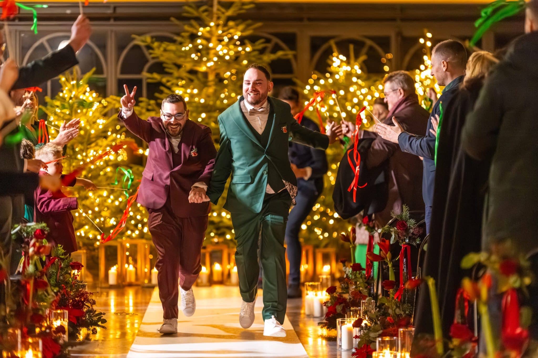 Pierre et Maxence rayonnants pendant leur mariage à Arras