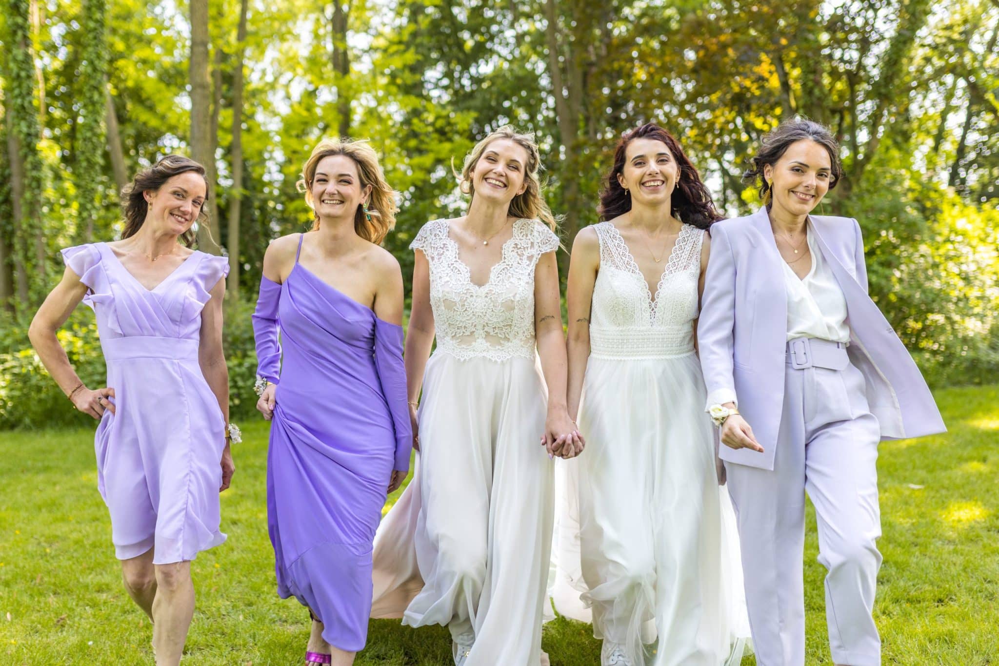 Sarah et Leïla élégantes mariage Ferme des Templiers