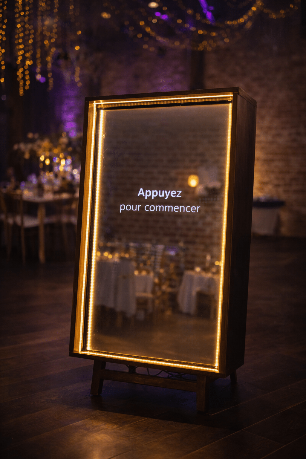 Borne miroir Nord interactive pour mariage et événement