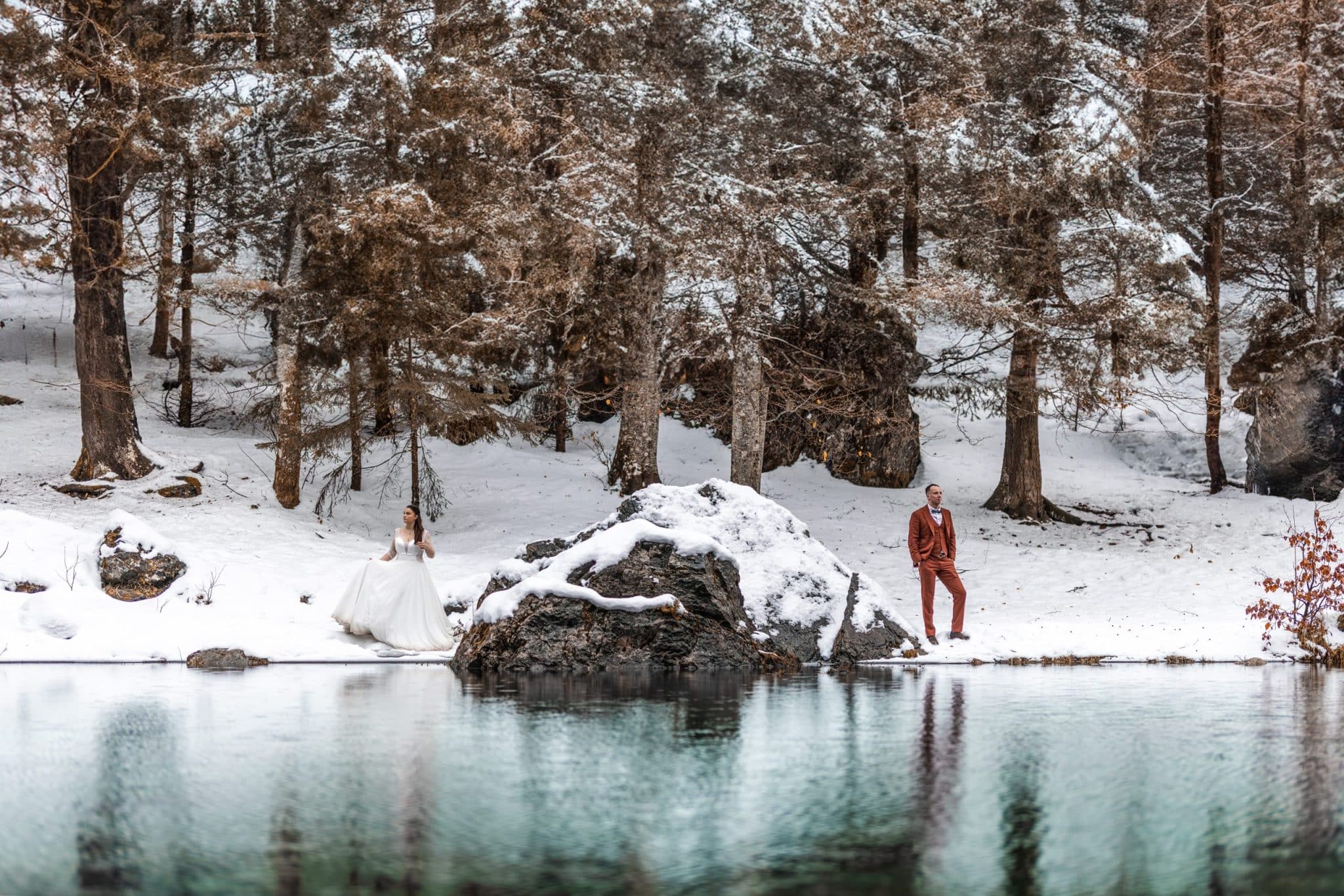 Couple engagement Chamonix Alpes photographe mariage