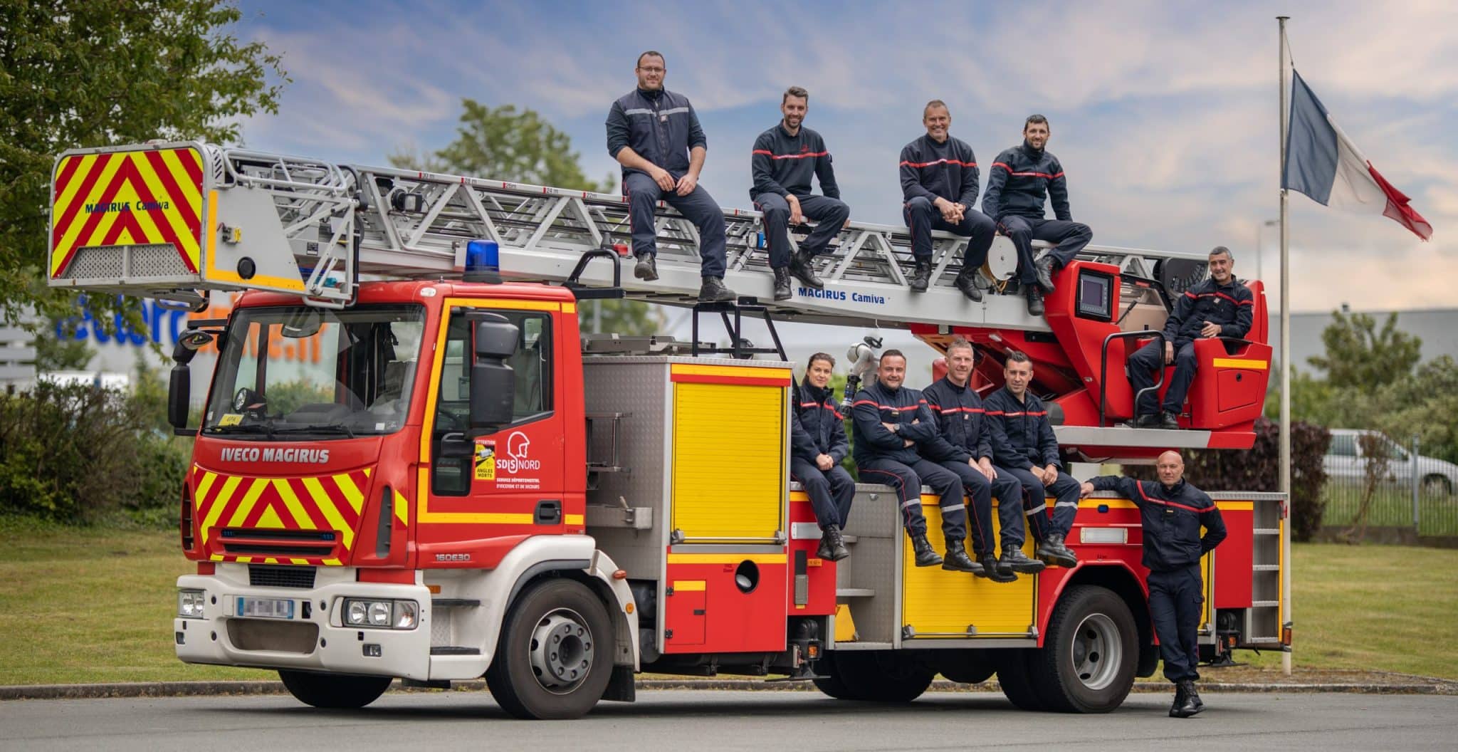 Photographe corporate Lille pompiers Seclin