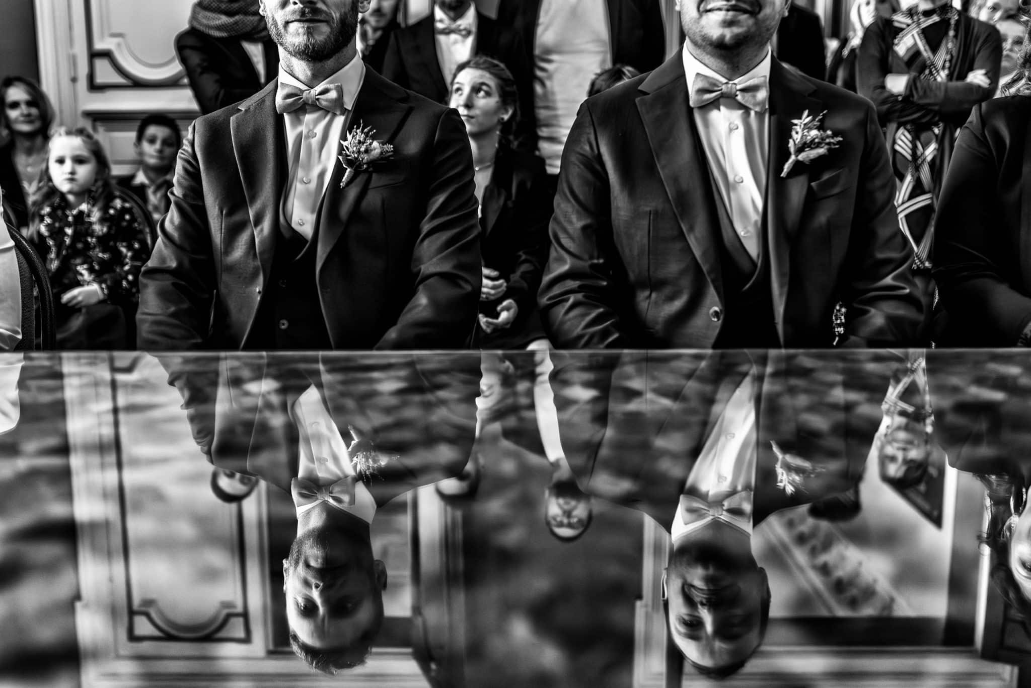 Romain et Laurent complicité mariage automne photographe Touquet