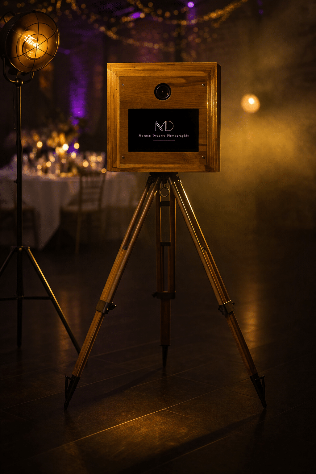 Borne photo classique Nord style vintage pour mariage